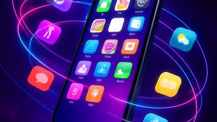 TK3666 COM - Sleek smartphone floating in space TK3666 COM Sleek smartphone floating in space